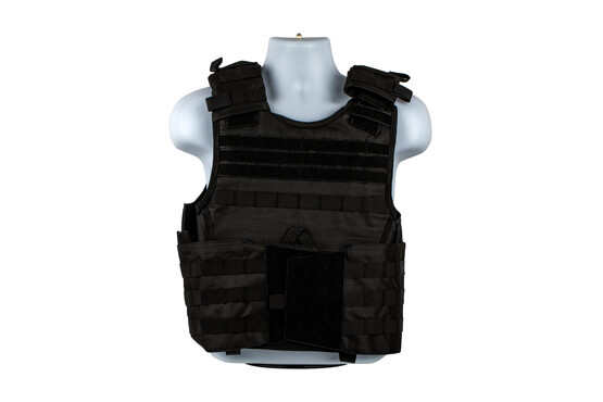 The NcSTAR VISM Expert plate carrier is made from durable black PVC material